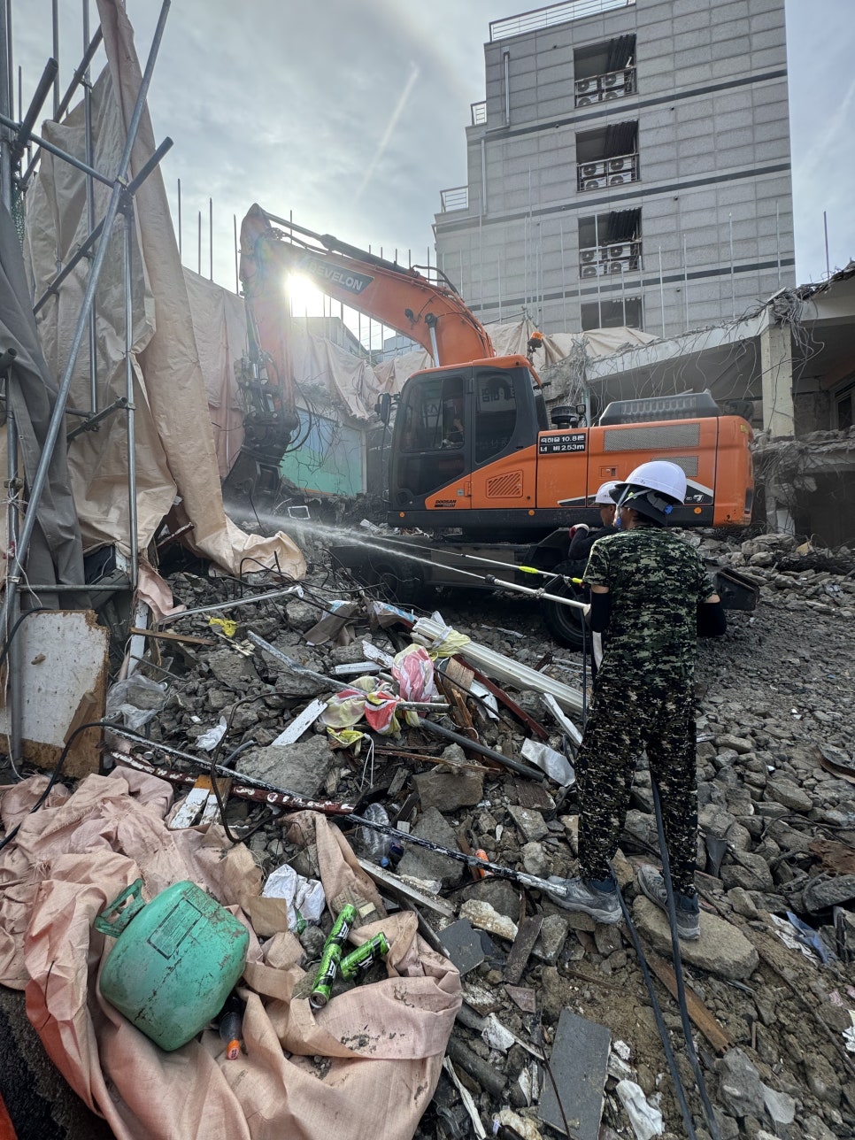 비산 먹지 현장 통제